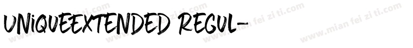 UniqueExtended Regul字体转换